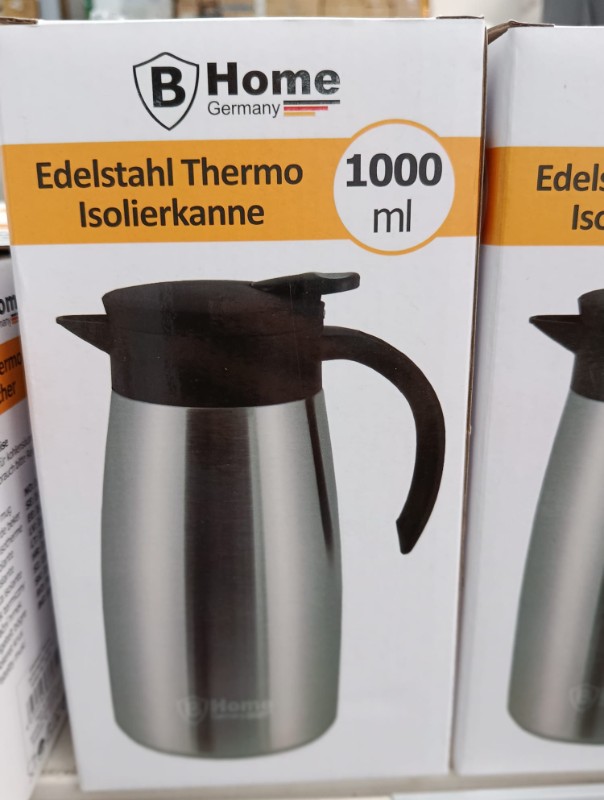 Edelstahl Kaffee‑Thermoskanne – 1 Liter