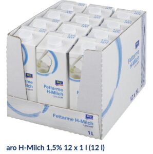aro H‑Milch 1,5% – 12 × 1 L (12 L)