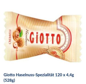 Giotto Haselnuss‑Spezialität 120 × 4,4 g (528 g)